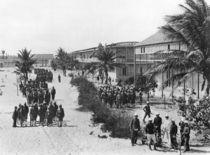 Senegalese soldiers barracks in N'Dartout by French Photographer