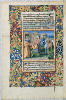 Ms Lat. Q.v.I.126 Scene from the 'Hours of Louis d'Orleans' von Jean Colombe