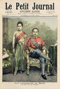 The King and Queen of Siam von Henri Meyer