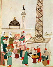 Ms 1671 A Bazaar in Istanbul von Islamic School