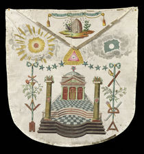 Apron of a Master of the Saint-Julien Lodge in Brioude von French School