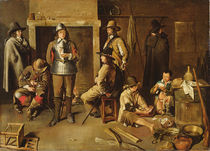 Soldiers at Rest in an Inn von Jean Michelin