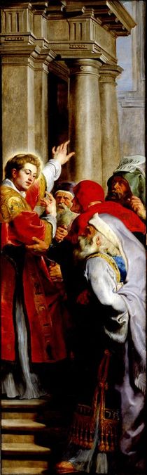 St. Stephen Preaching, from the Triptych of St. Stephen von Peter Paul Rubens
