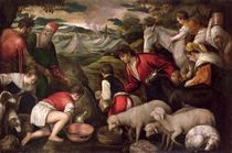 Moses Striking Water from the Rock von Jacopo Bassano