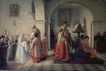 Blessing the Bread, 1879 von Francois Archange Joseph Bodin