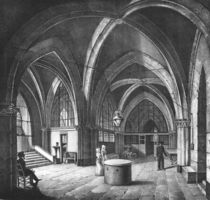 Interior view of the entrance room at the Conciergerie Prison by Collard