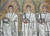 Procession of the Martyrs, 527-99 von Byzantine School