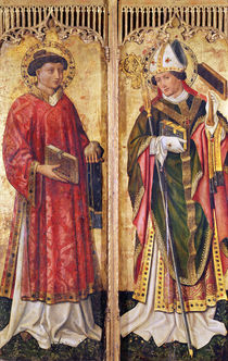 St. Stephen and St. Blaise by Swiss School