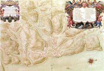 Ms 988 volume 3 fol.33 Map of the town and citadel of Bellisle von Sebastien Le Prestre de Vauban