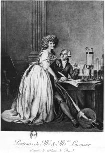 Antoine Laurent Lavoisier and his wife Marie Anne Paulze von Georges Ernest Profit