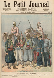 The Colonial Army, from 'Le Petit Journal' by Fortune Louis & Meyer, Henri Meaulle