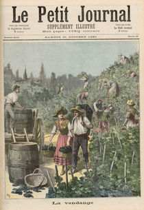 The Wine Harvest, from 'Le Petit Journal' by Henri Meyer