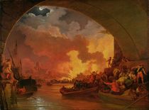The Great Fire of London, c.1797 by Philip James de Loutherbourg