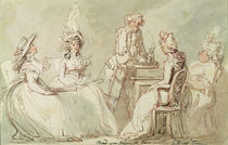 A Tea Party by Thomas Rowlandson