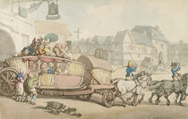 The Paris Diligence by Thomas Rowlandson