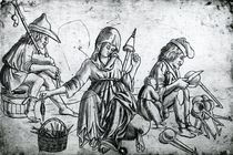 Scene with a musician playing the bagpipes von Anonymous