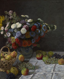 Still Life with Flowers and Fruit von Claude Monet
