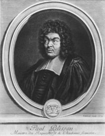 Portrait of Paul Pellisson by Gerard Edelinck