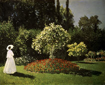 C.Monet, Dame im Garten/ 1867 von klassik art