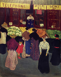 F.Vallotton, Auf dem Markt von klassik art