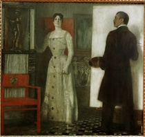 Franz v. Stuck / Self-Portrait w. wife/1902 by klassik art