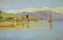 F.Vallotton, The port of Pully by klassik art