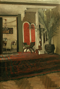 F.Vallotton, Interieur: Salon mit Blick. von klassik art