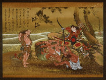 Hokusai / Tametomo and the Demons by klassik art