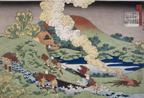 Hokusai, Fischer ziehen ein Netz von klassik art