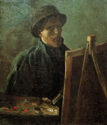 van Gogh, Selbstbildnis vor Staffelei von klassik art