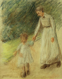 Max Liebermann, Enkelin u. Kinderfrau by klassik art