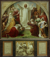 W. von Schadow, Paradies (Himmel) / Mitteltafel, Triptychon, von klassik art