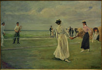 M.Liebermann, Tennisspieler am Meer von klassik art