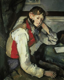 P.Cézanne, Junger Mann mit roter Weste von klassik art