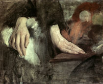 Study of Hands / E. Degas / Painting c.1868 by klassik art