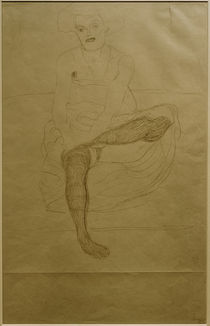 G.Klimt, Sitzender weiblicher Halbakt by klassik art