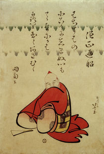 Waka-Dichter Henjô / Farbholzschnitt von Hokusai 1809–1813 by klassik art