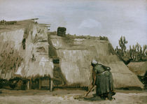 v. Gogh / Hut w. working peasant woman/1885 by klassik art