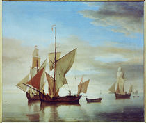 W. van de Velde, Schiffe auf ruhiger See von klassik art