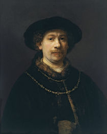 Rembrandt, Selbstbildnis, 1642/43 von klassik art