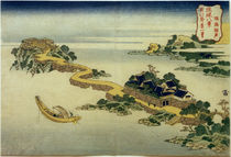Hokusai, Die Stimme des Sees ... / Farbholzschnitt um 1832 von klassik art