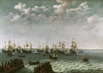 A.Willaerts, Departure Of A War Fleet by klassik art