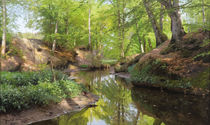 P.Mönsted, Sonniger Tag am Waldbach von klassik art