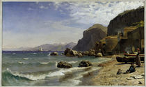 Peder Mørk Mønsted, Beach on Capri by klassik art