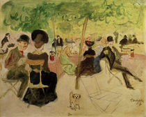 A.Macke, Wirtshausgarten, 1907 von klassik art