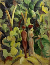 A.Macke, Paar auf dem Waldweg, 1913 von klassik art