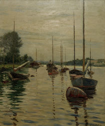 G.Caillebotte, Ankernde Boote auf d. Seine von klassik art