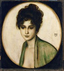 Portrait of Mrs Feez / F. von Stuck / Painting 1900 by klassik art