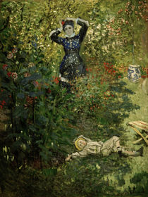 Monet / Camille and Jean in the Garden by klassik art