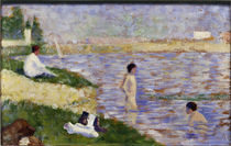 Seurat, Studie zu Badeplatz bei Asnières von klassik art